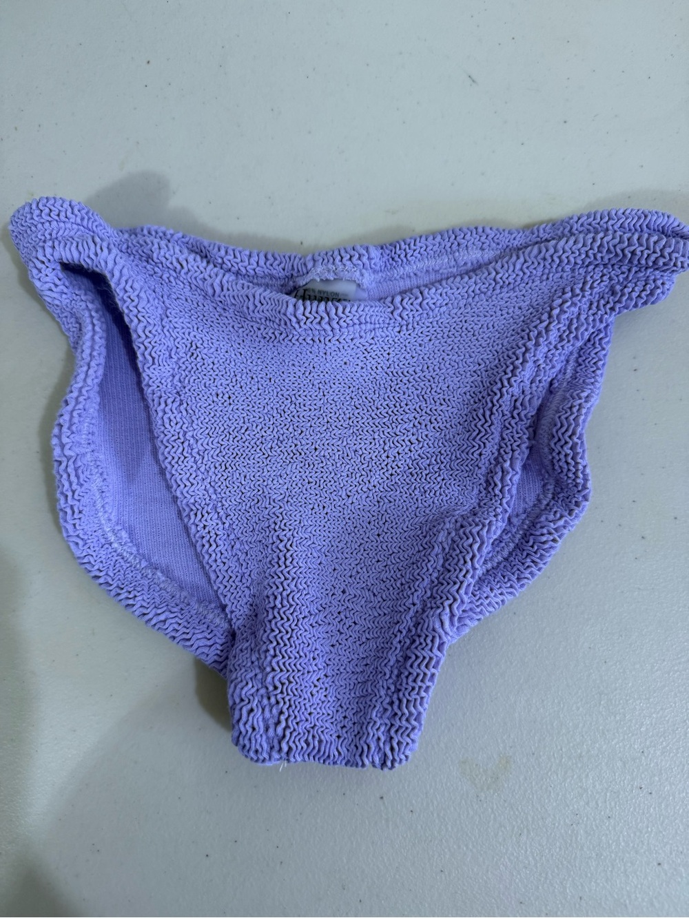 Hunza G Lilac Crinkle Bikini Bottoms